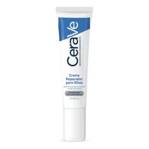 Creme Reparador para Olhos com 3 Ceramidas Essenciais e Ácido Hialurônico, Hidrata e Restaura a Barreira Protetora, Reduz Olheiras e Bolsas, Sem Perfume e Não Comedogênico, CeraVe, 15g